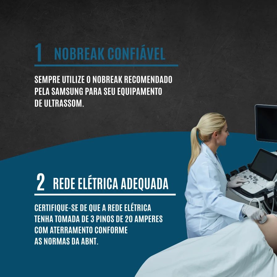 William Vogt, carrossel 10 dicas de cuidado com o equipamento, slide 2 de 7: nobreak confiável e rede elétrica adequada