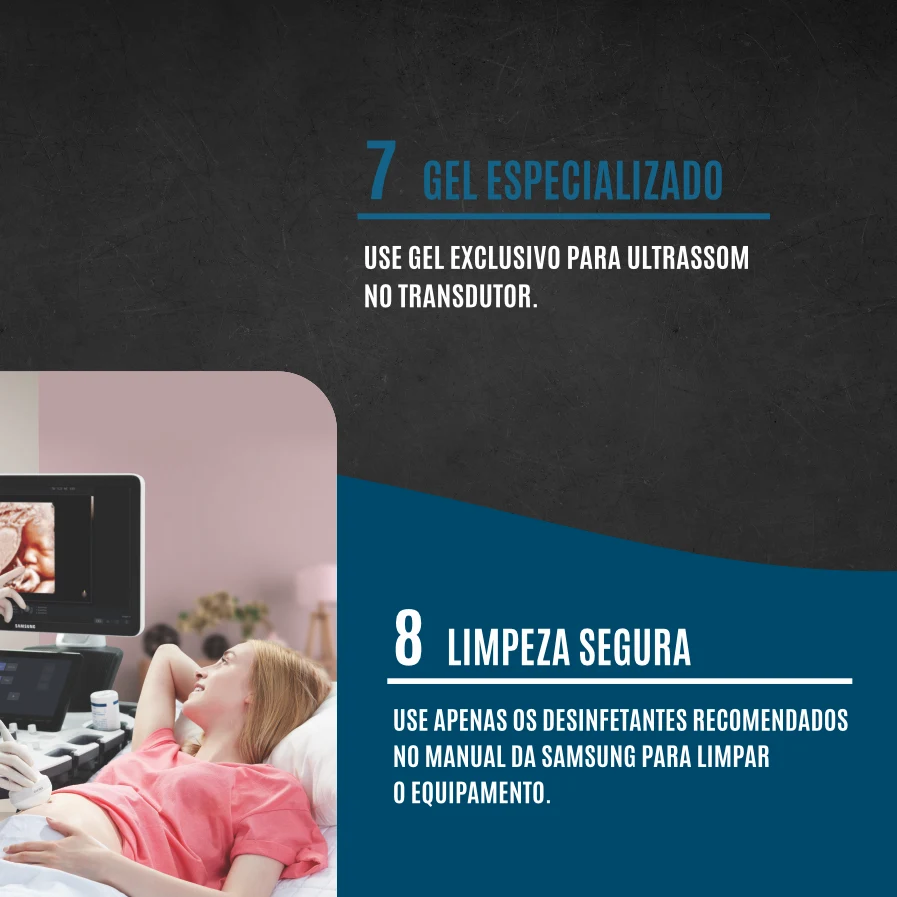 William Vogt, carrossel 10 dicas de cuidado com o equipamento, slide 5 de 7: gel especializado e limpeza segura