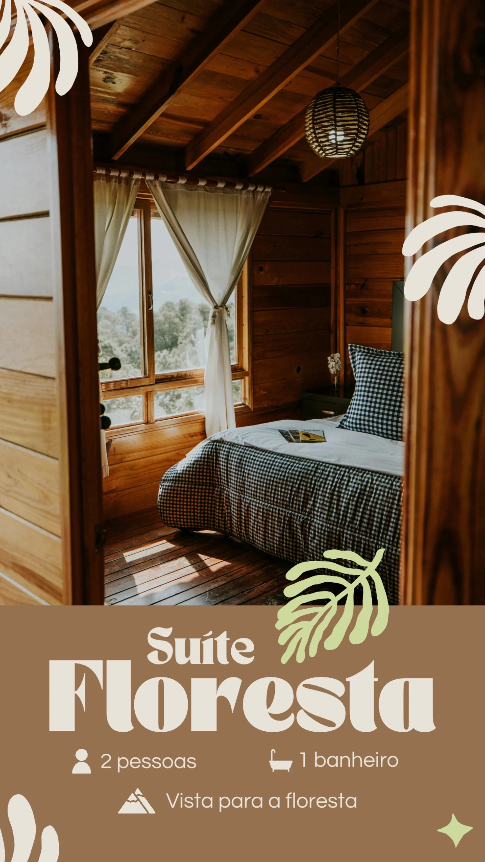 Story do Macal Resort: Suíte Floresta, para 2 pessoas, com 1 banheiro e vista para a floresta